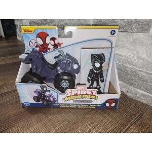 MARVEL SPIDER-MAN AND HIS AMAZING FRIENDS VEHICLE BLACK PANTHER & PATROLLER NEW